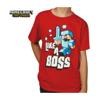 like a boss minecraft shirt