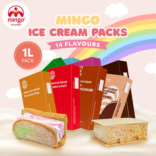 Qoo10 - MINGO Ice Cream 1 Litre Packs (14 Flavours) : Dairy & Chilled