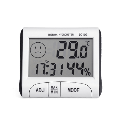 Mini Digital Thermometer Humidity Meter Room Temperature Indoor Lcd Hygrometer White