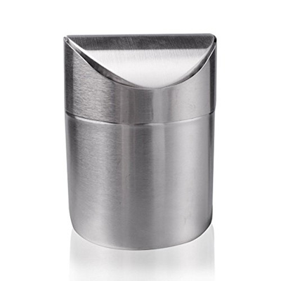 Qoo10 Mini Dustbin Haoun Recycling Countertop Trash Can Brushed