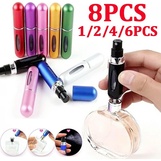 Qoo10 Mini Portable Bottom Filling Pump Perfume Refillable Spray Bottle Empt Cosmetics