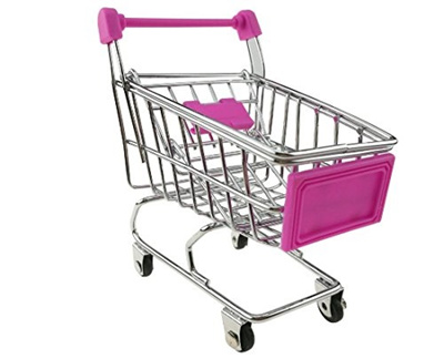 Qoo10 Mini Shopping Cart Pets Toy Trolley Mobile Holder Storage