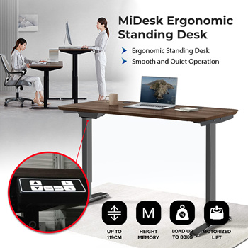 ergonomic adjustable computer desk