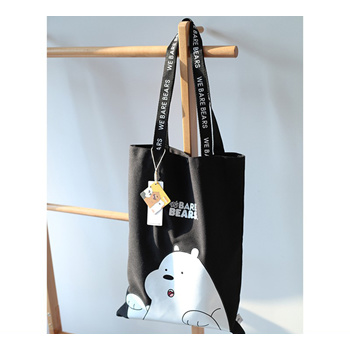 Miniso We Bare Bears Tote Bag Canvas Shoulder Bag