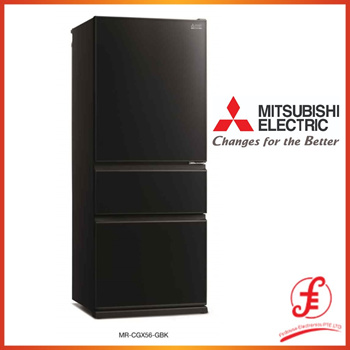 mitsubishi fridge bottom freezer