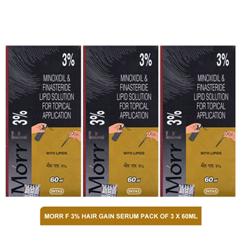 Qoo10 - Morr F 3% hair gain serum pack of 3 x 60ml : Cosmetics