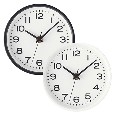 Qoo10 Analog Desk Clock With A Solid White Plain White Black