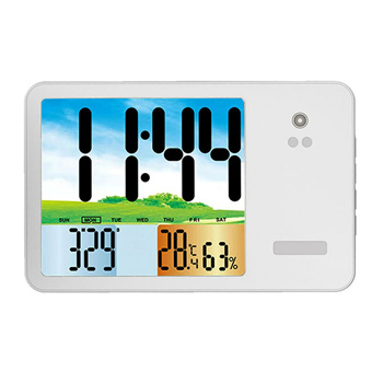 ELEGIANT EOX-9901 Weather Station with LCD Screen Indoor Outdoor Temperature  Hum