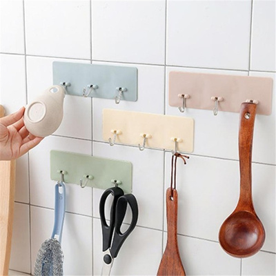 Multifunctional Self Adhesive Strong Sticky Ceiling Wall Hanger Hook Holder For Kitchen Bathroom