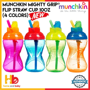 Munchkin Mighty Grip Flip Straw Cup - 10 oz