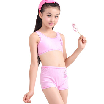 N children cotton underwear bra girls puberty purchase steel thin vest-free  motion