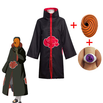 Qoo10 - Naruto Tobi Obito Cosplay Costume Akatsuki Long Sleeve Cloak Halloween... : Kids Fashion