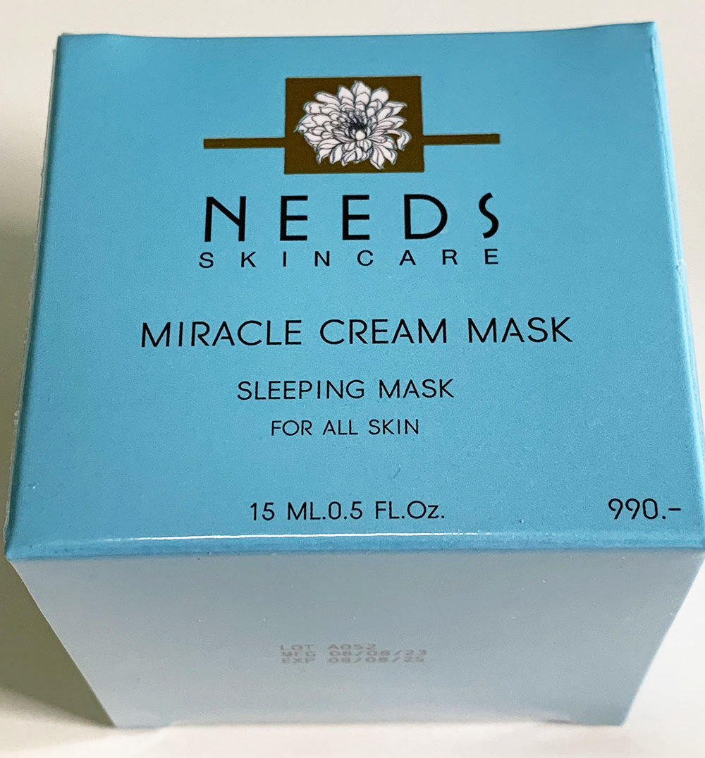 Needs Skincare Miracle Cream Mask Sleeping Mask For All Skin Type 15ml Anti Aging Smooth Clear Radiant