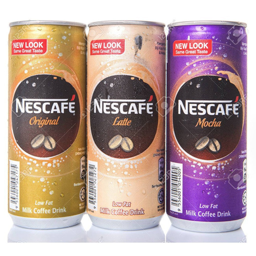 Qoo10 Nescafe Originallattemocha Milk Coffee Can 240ml X 24 48