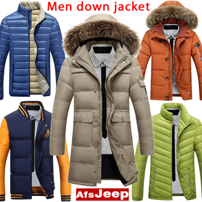 Qoo10 New 2019 Men down jacket AFS JEEP Casual 