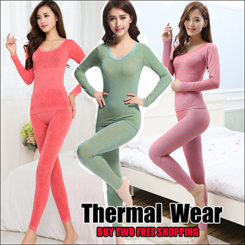 Qoo10 - 【New Arrivals】Winter Thermal Inner Wear(Thick)10 to 25 degree  celsius/ : Underwear/Socks