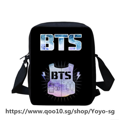 New Bts Letter Pattern Unisex Messenger Bag Shoulder Bag Printing Yh49 - roblox students dedicated double zipper pen bag creative pencil case pencil case storage bag yh37