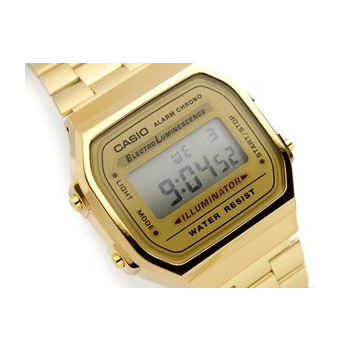 Gold on sale digital watch