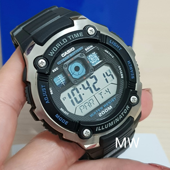 CASIO AE-2000W-1AV (3199) 20BAR Alarm Chrono 46mm Watch, 45% OFF