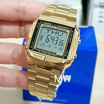 Gold plated digital on sale watch