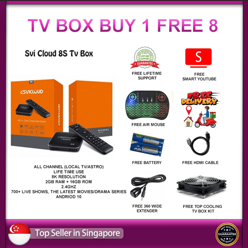 Qoo10 - New Edition SVICLOUD 8S /8P/3PLUS/3PRO/ Latest 2022 TV box