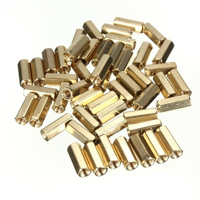 50pcs M3 12 mm Hexagonal net nut Female brass Standoff//Spacer