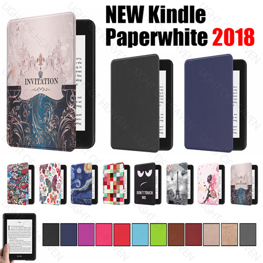 Qoo10 New Kindle Paperwhite Case 18 Pu Leather Smart Cover Fit For Amazon Mobile Accessori