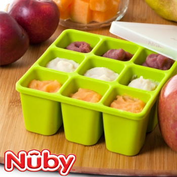 Nuby Garden Fresh Freezer Tray with Lid, Colors May Vary