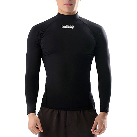 New R0533 Surf Summer Rash Guard Men Long Sleeve Top Summer Sports Swimwear