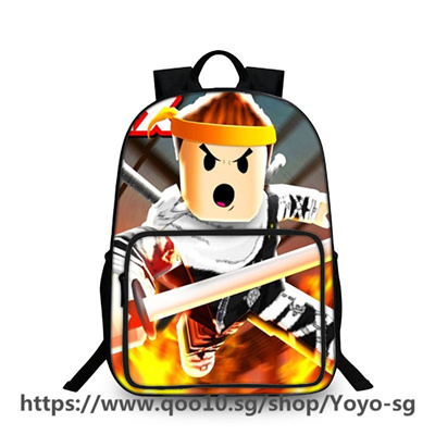 Qoo10 New Roblox Game Surrounding Large Capacity Student Bag 18 - 3d kids boys roblox cartoon insulated lunch picnic bag school