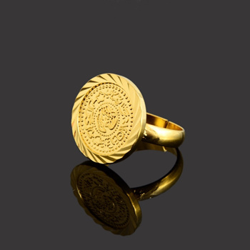 Ancient Rome U.S.A Statue of Liberty Small gold coin Ring with 10K Gold,  Rose Gold or Platinum Vintage Customized | Seidayee Jewelry