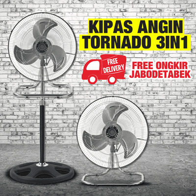 Qoo10 - Kipas Angin Tornado merk National Plus / Niko Free 