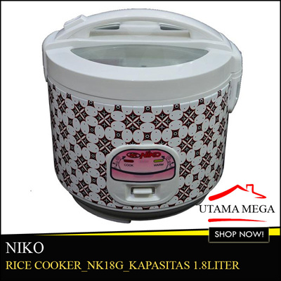 Qoo10 - Niko NK18G Rice Cooker/Magic Com Kapasitas 18 