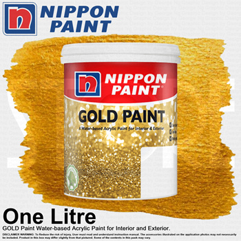 NIPPON Gold Paint Acrylic Paint Water Based Interior & Exterior