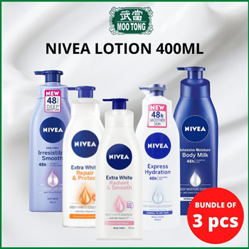 Qoo10 - [Bundle of 3] Nivea Body Lotion 400ml Irresistibly Smooth Hydration  Lo : Bath & Body