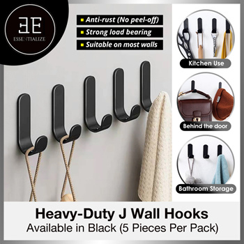 Qoo10 - No drill Heavy Duty Wall Hook Door Hooks Clothes Hangers Hanging  Bathr : Household & Bedd