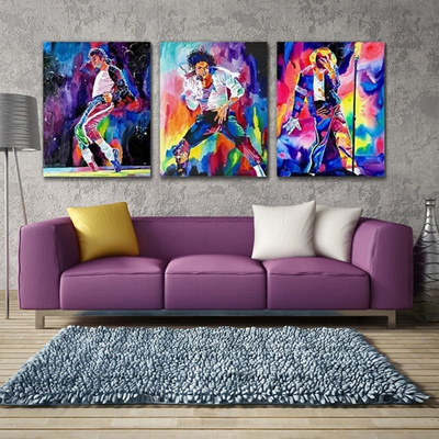 No Frame Panel Oil Painting Picture Canvas Painting Michael Jackson Home Decor