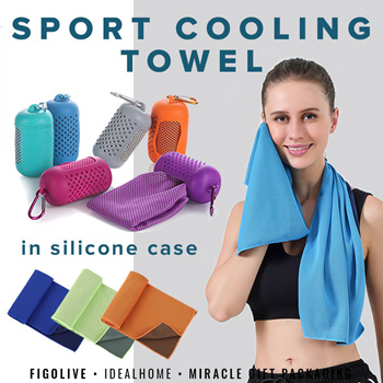 Microfiber Sport and Workout Towel - Case