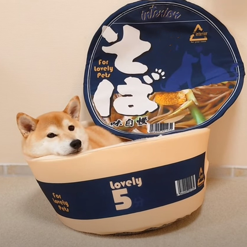 ramen bowl cat bed