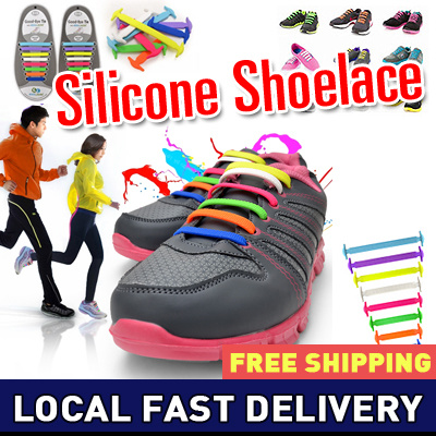 Qoo10 - [ Local Fast Delivery ] 16 PCS Silicon Shoelace ★MADE IN KOREA ...