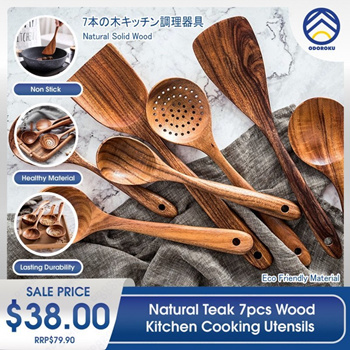 Buy Wholesale China High Quality Teak Wood Kitchen Utensils Set For Kitchen  For Cooking With Holder 10 Pack Wooden Utensils For Cooking & 10 Pack  Wooden Utensils For Kitchen With Holder at