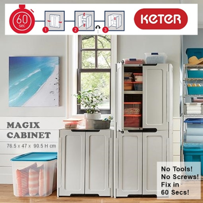 Qoo10 Keter Magix Cabinet Furniture Deco