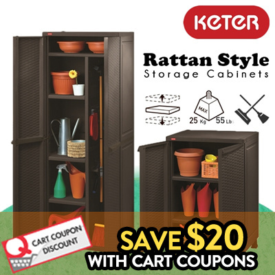 Qoo10 Keter Rattan Cabinet Furniture Deco