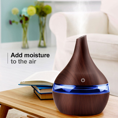 USB Electric Aroma Air Diffuser Wood Ultrasonic Air Humidifier Essential Oil