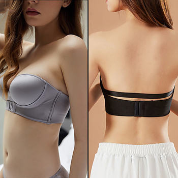 Qoo10 - online Women Sexy Strapless Push Up Bra Front Closure Bralette  Invisib : Lingerie & Sleep