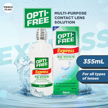 Qoo10 - OPTI-FREE Express Multi-Purpose Contact Lens Solution 355ml :  Cosmetics