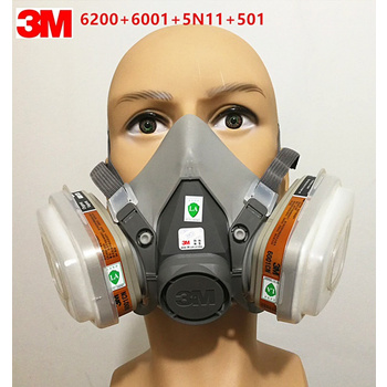 3m masker gas respirator 6200