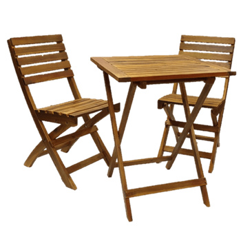 bistro wooden table and chairs