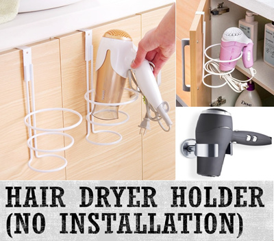 Qoo10 Hair Dryer Holder Furniture Deco