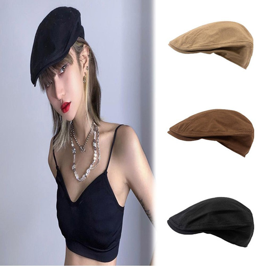 Qoo10 - Basic trendy hunting cap cafe dancer hat fashion hat : Fashion ...